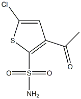 3-Acetyl-5-chloro-2-thiophenesulfonaMide 结构式