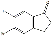 5-broMo-6-fluoro-2,3-dihydro-1H-inden-1-one 结构式