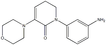 1-(3-氨基苯基)-3-吗啉代-5,6-二氢吡啶-2(1H)-酮 结构式