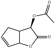 (3R)-2-氧代-3,3A,4,6A-四氢-2H-环戊二烯并[B]呋喃-3-基乙酸酯 结构式