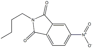 N-丁基-4-硝基邻苯二甲酰亚胺 结构式