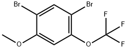 2,4-二溴-5-(三氟甲氧基)苯甲醚 结构式