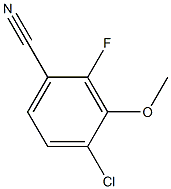 4-氯-2-氟-3-甲氧基苯腈 结构式
