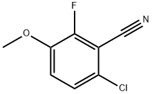 6-氯-2-氟-3-甲氧基苯腈 结构式