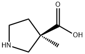 (R)-3-甲基-3-吡咯烷甲酸 结构式