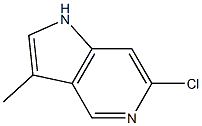 6-氯-3-甲基-1H-吡咯[3,2-C]吡啶 结构式
