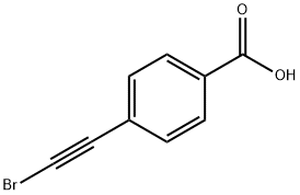 4-(2-溴乙炔基)苯甲酸 结构式