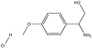 2-氨基-2-(4-甲氧基苯基)乙醇盐酸盐 结构式