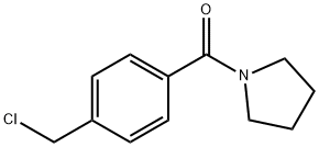 (4-(chloroMethyl)phenyl)(pyrrolidin-1-yl)Methanone 结构式