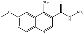 4-AMino-6-Methoxyquinoline-3-carbohydrazide 结构式