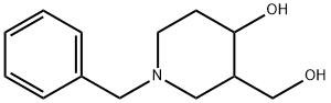 1-苄基-3-(羟甲基)哌啶-4-醇 结构式