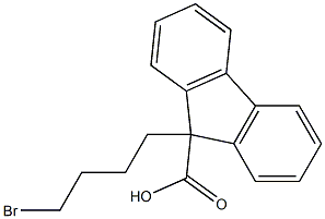 9-(4-broMobutyl)-9H-fluorene-9-carboxylic acid 结构式