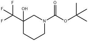 tert-butyl 3-hydroxy-3-(trifluoroMethyl)piperidine-1-carboxylate 结构式