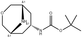 endo-7-(Boc-aMino)-3-oxa-9-aza-bicyclo[3.3.1]nonane 结构式