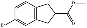 5-溴-2,3-二氢-1H-茚-2-羧酸甲酯 结构式