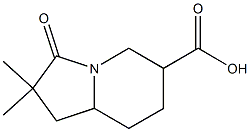 2,2-diMethyl-3-oxooctahydroindolizine-6-carboxylic acid 结构式