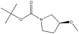 (S)-1-BOC-3-甲氧基吡咯烷 结构式