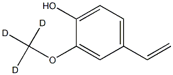 p-Vinylguaiacol-d3 结构式