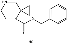 4,7-二氮杂螺[2.5]辛烷-4-羧酸苄酯盐酸盐 结构式