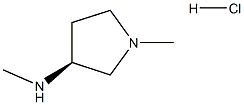 (S)-N,1-二甲基吡咯烷-3-胺盐酸盐 结构式
