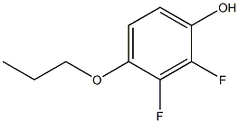 4-丙氧基-2,3-二氟苯酚 结构式