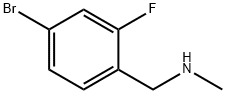 1-(4-溴-2-氟苯基)-N-甲基甲胺 结构式