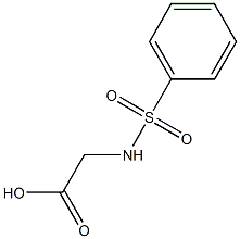 苯磺酰基甘氨酸 结构式