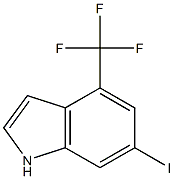 6-碘-4-三氟甲基吲哚 结构式