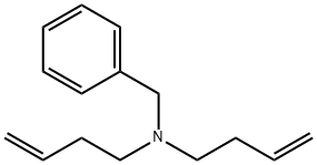 N-苄基-N-(3-丁烯基)-3-丁烯基-1-胺 结构式