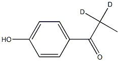 p-Hydroxypropiophenone-d2 结构式