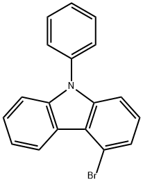 4-溴-N-苯基咔唑 结构式