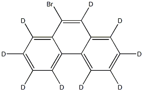 氘代9-溴菲 结构式