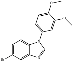 5-broMo-1-(3,4-diMethoxyphenyl)-1H-benzo[d]iMidazole 结构式