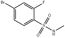 4-溴-2-氟-N-甲基苯磺酰胺 结构式