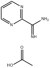 嘧啶-2-甲脒乙酸盐 结构式