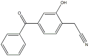 4-CyanoMethyl-3-hydroxybenzophenone 结构式