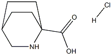 2-氮杂双环[2.2.2]辛烷-1-羧酸盐酸盐 结构式