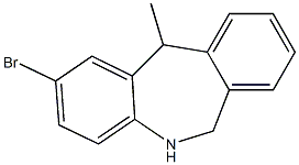 2-broMo-6,11-dihydro-11-Methyl-5H-dibenzo[b,e]azepine 结构式