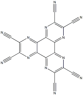 1,4,5,8,9,12-HEXAAZA-TRIPHENYLENE-2,3,6,7,10,11-HEXACARBONITRILE 结构式
