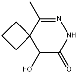 9-羟基-5-甲基-6,7-二氮杂螺[3,5]壬-5-烯-8-酮 结构式