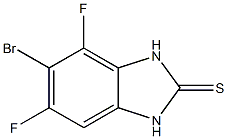 5-BroMo-4,6-difluoro-1,3-dihydro-benzoiMidazole-2-thione 结构式