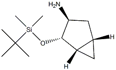 ((1S,2S,3S,5S)-2-{[(1,1-diMethyiethyl)(diMethyl)silyl]oxy}bicyclo[3.1.0]hex-3-yl)aMine 结构式