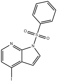 1-(Phenylsulphonyl)-4-iodo-7-azaindole 结构式