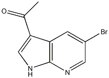 3-Acetyl-5-broMo-7-azaindole 结构式