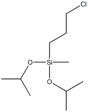 3-氯丙基甲基二异丙氧基硅烷 结构式