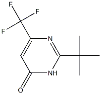 2-(tert-Butyl)-6-(trifluoroMethyl)pyriMidin-4(3H)-one 结构式