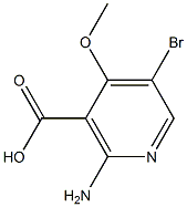 2-AMino-5-broMo-4-Methoxy-nicotinic acid 结构式