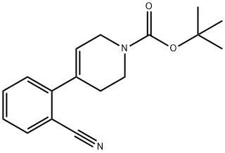 tert-butyl 4-(2-cyanophenyl)-5,6-dihydropyridine-1(2H)-carboxylate 结构式