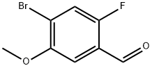 4-溴-2-氟-5-甲氧基苯甲醛 结构式