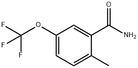 2-甲基-5-(三氟甲氧基)苯甲酰胺 结构式